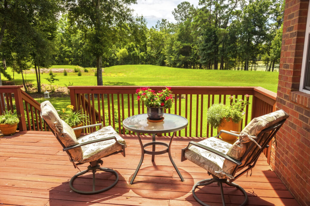 Deck Builder in Troutman, NC deck and fence connection